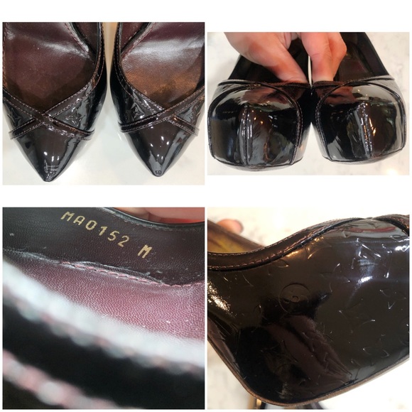 💕Authentic Louis Vuitton Black Monogram Vernis Tamara Pump💕 - Picture 13 of 15